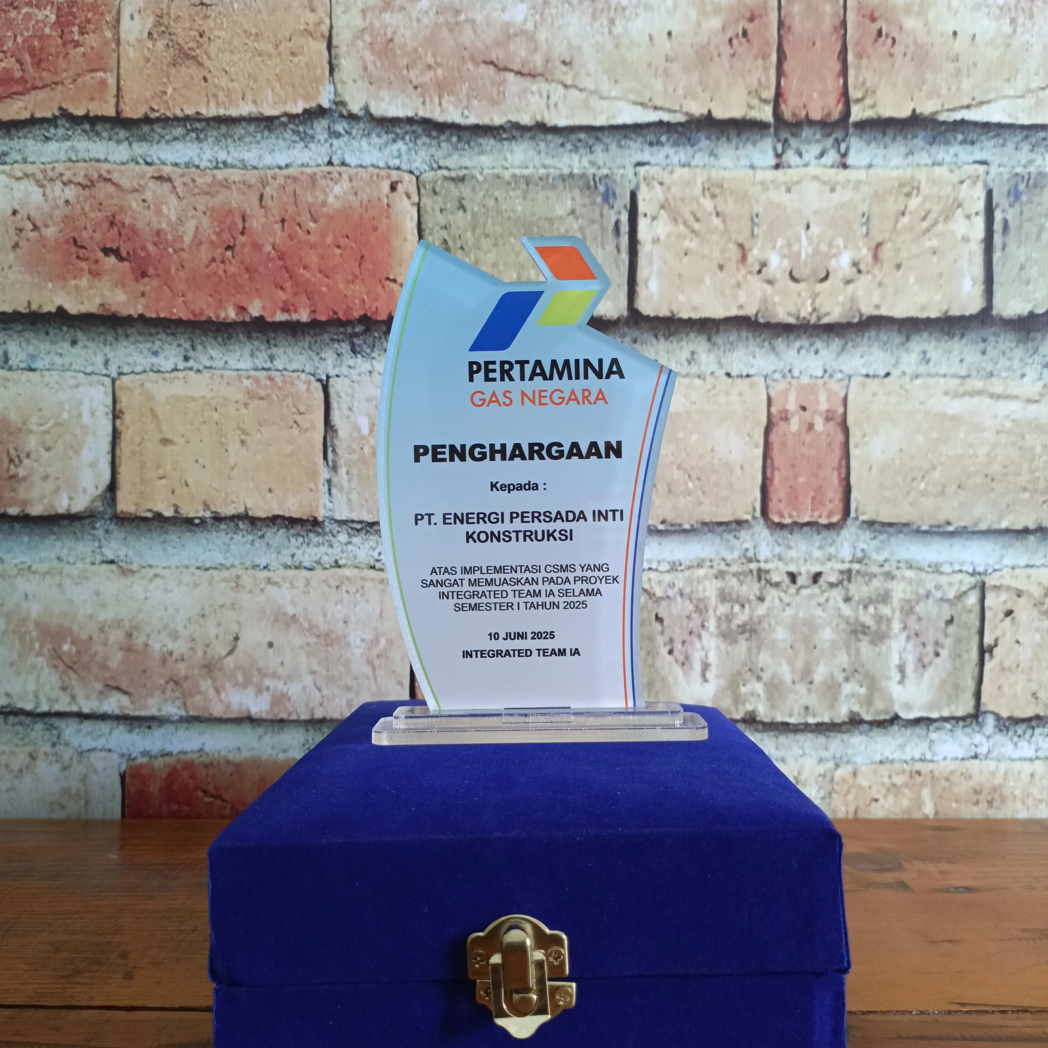 Plaque/Plakat Pertamina
